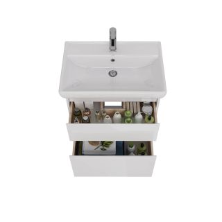 Тумба под раковину Lemark Combi LM03C70T 70 см белый глянец